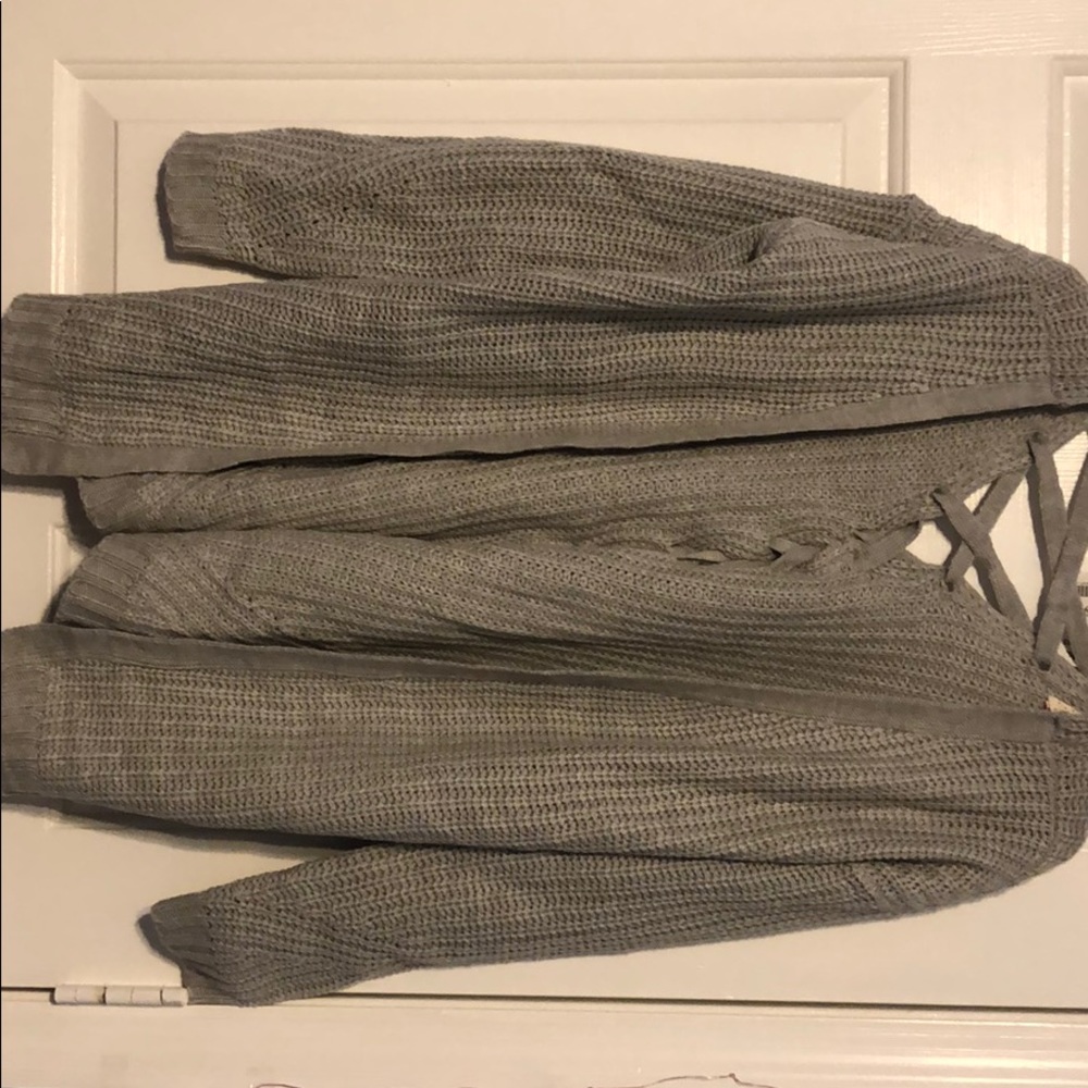 Gray sweater